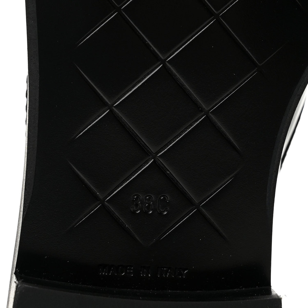 Patent Quilted CC Turnlock Loafers 38 Black