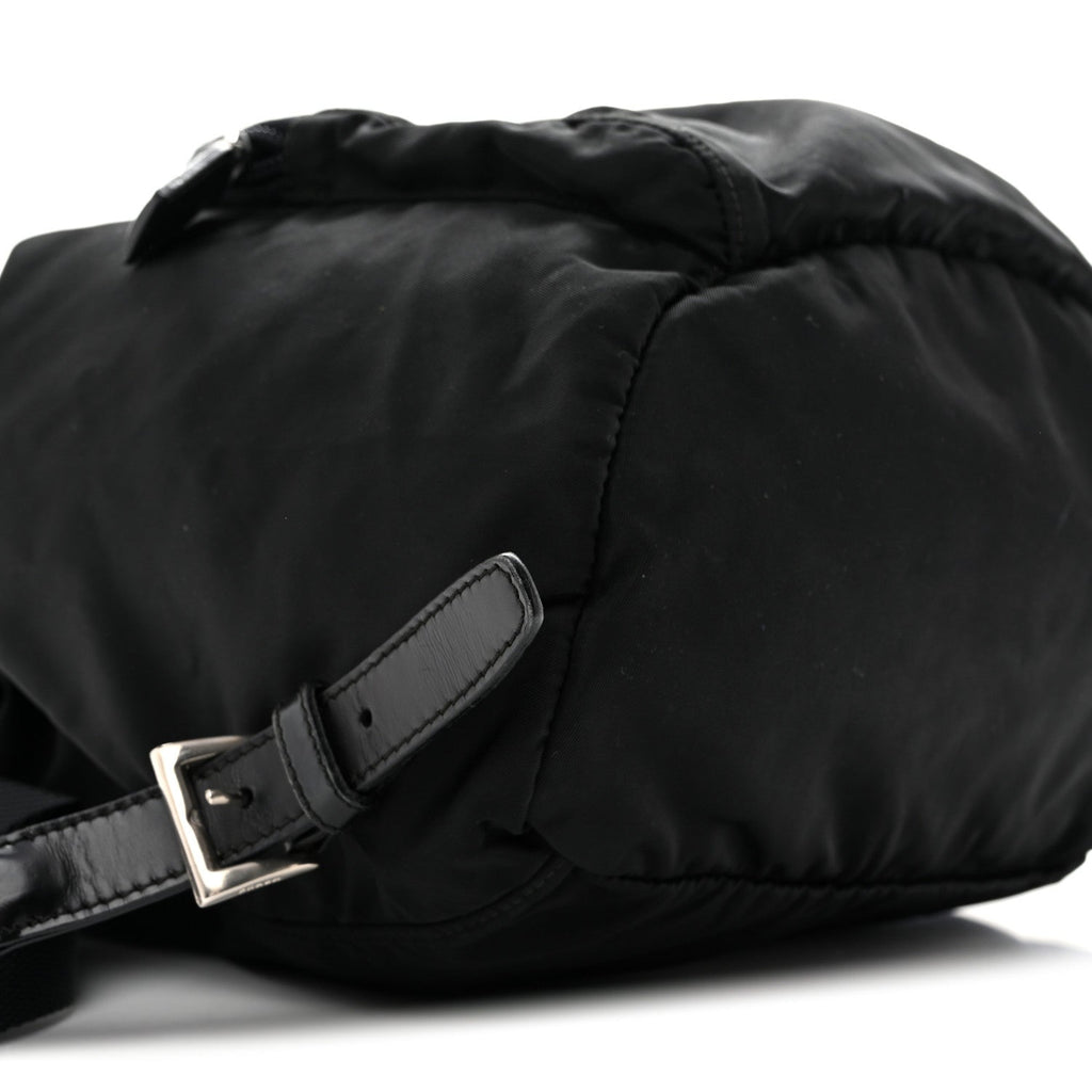 Tessuto Nylon Vela Cinch Backpack Black