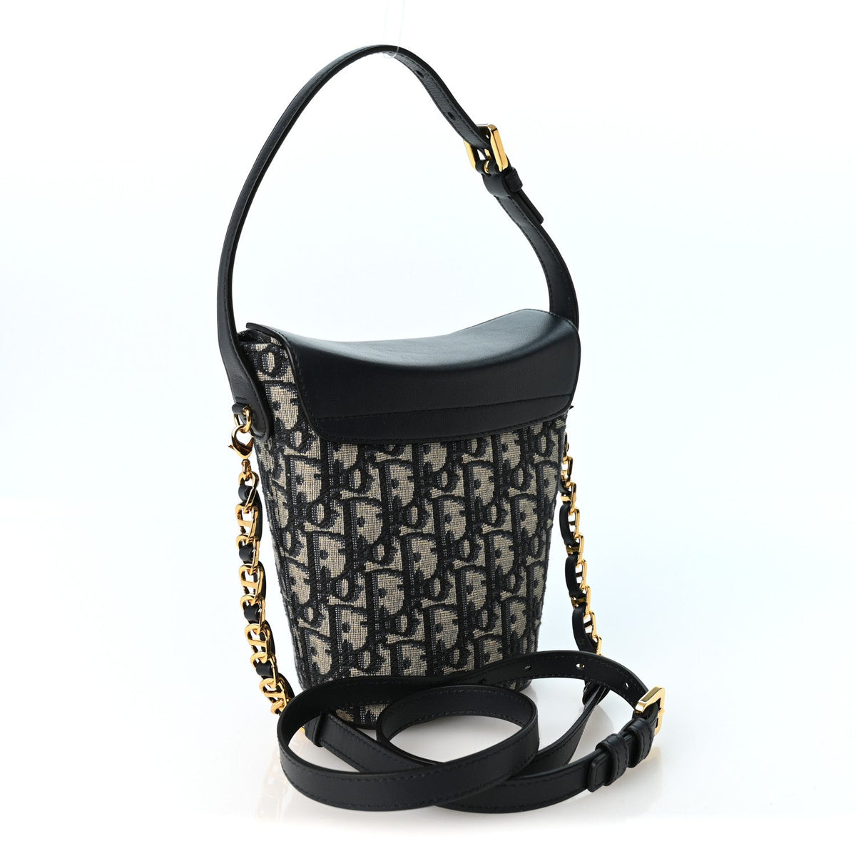 Oblique 30 Montaigne Mini Bucket Bag  Blue