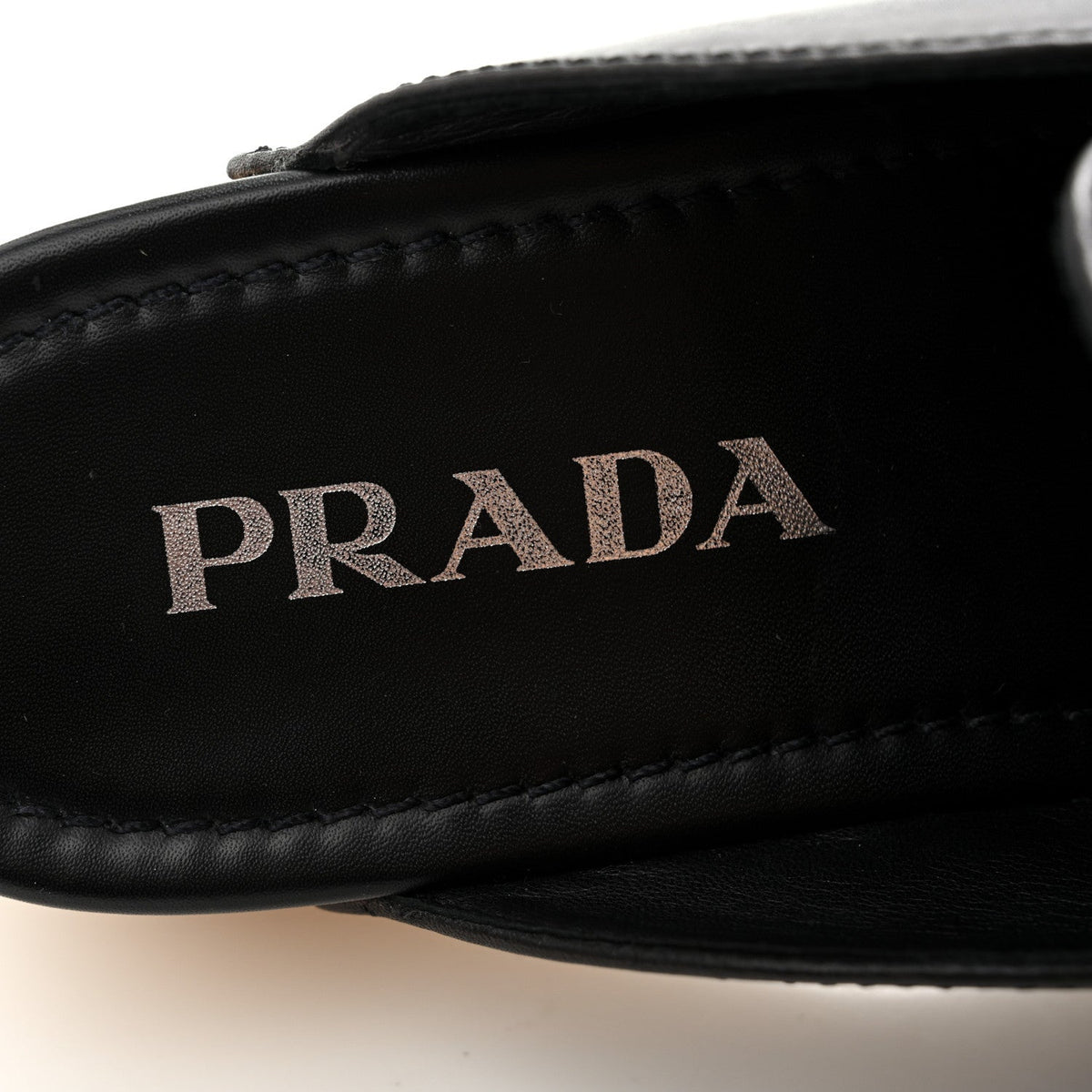 Natural Calfskin Metal Triangle Logo 45mm Clogs 40 Black Sabbia
