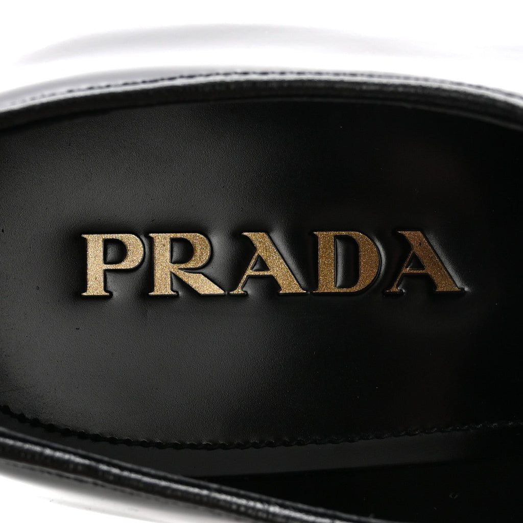 Spazzolato Mens Derby Loafers 7.5 Black