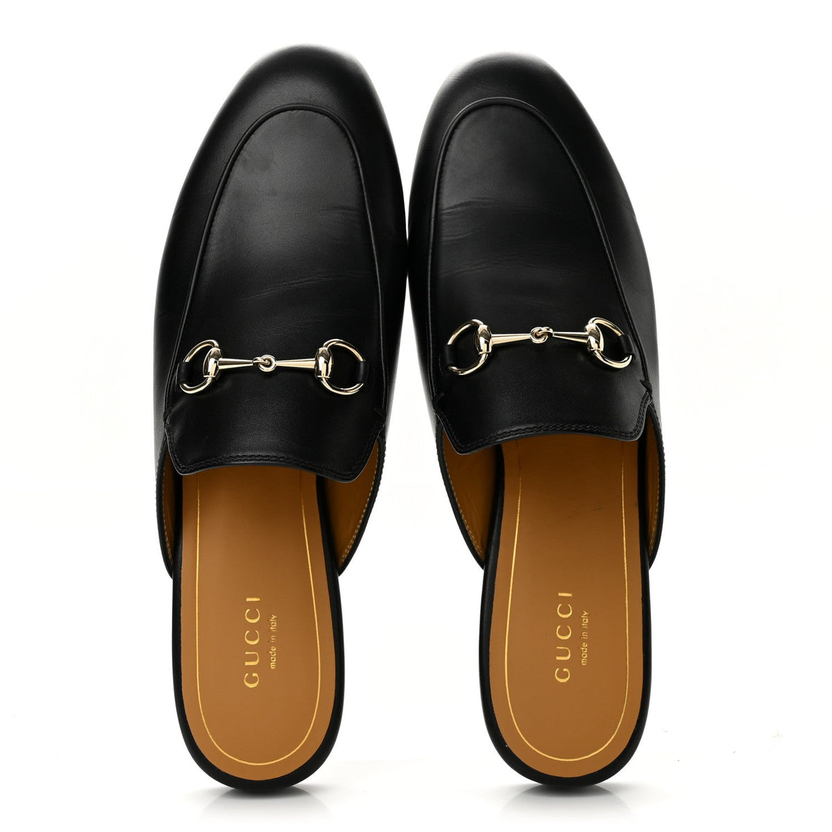 Calfskin Womens Princetown Slippers 39 Black