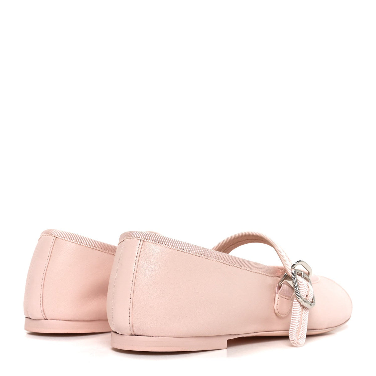 Lambskin Mary Jane Flats 38 Light Pink