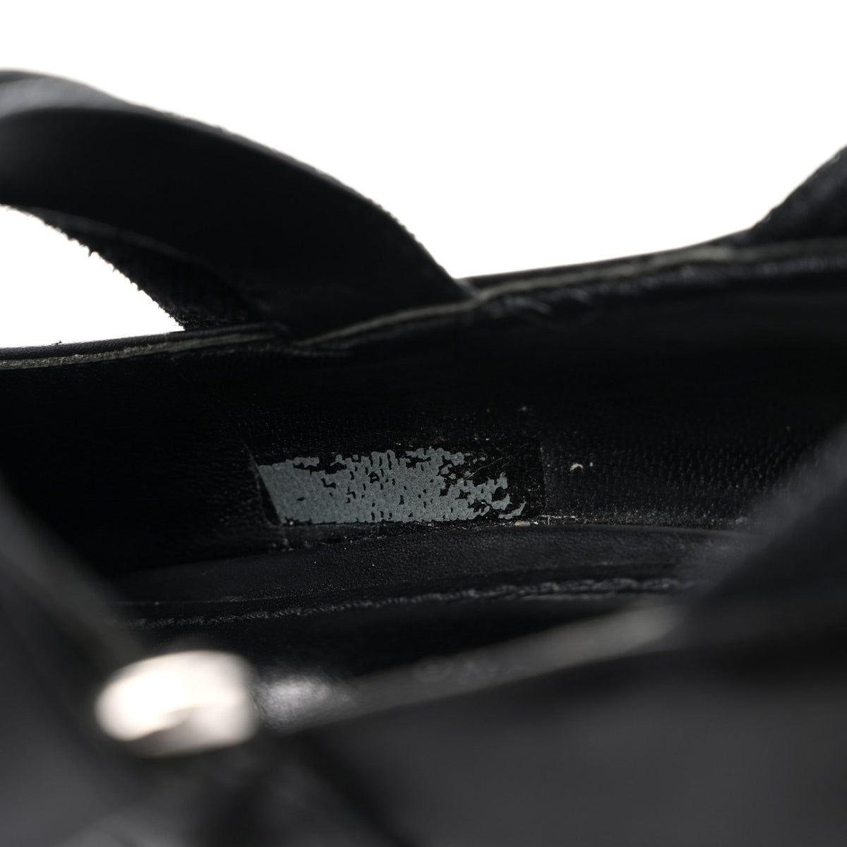 Calfskin Star Trail Ankle Pumps 37 Black