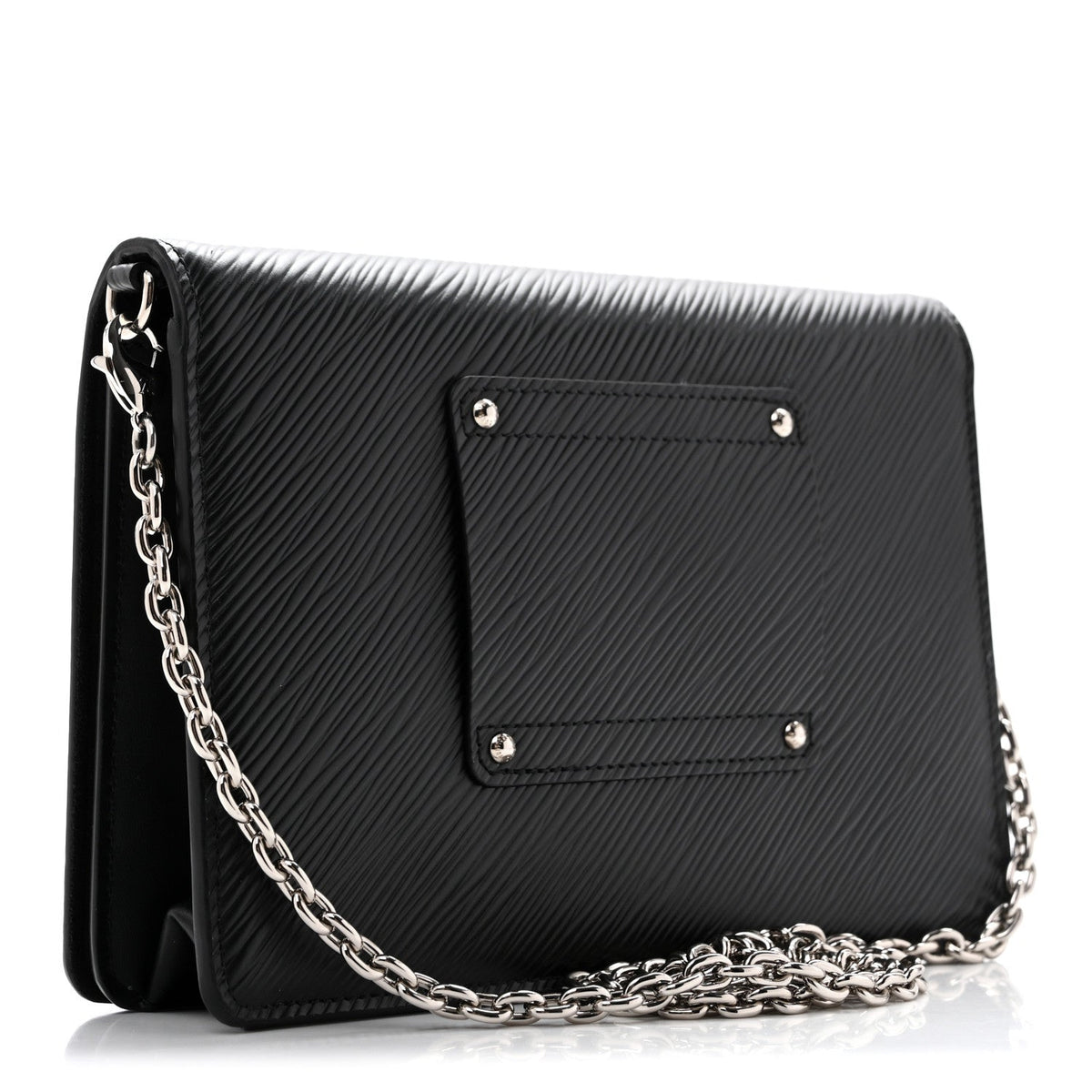 Epi Twist Belt Chain Wallet Black