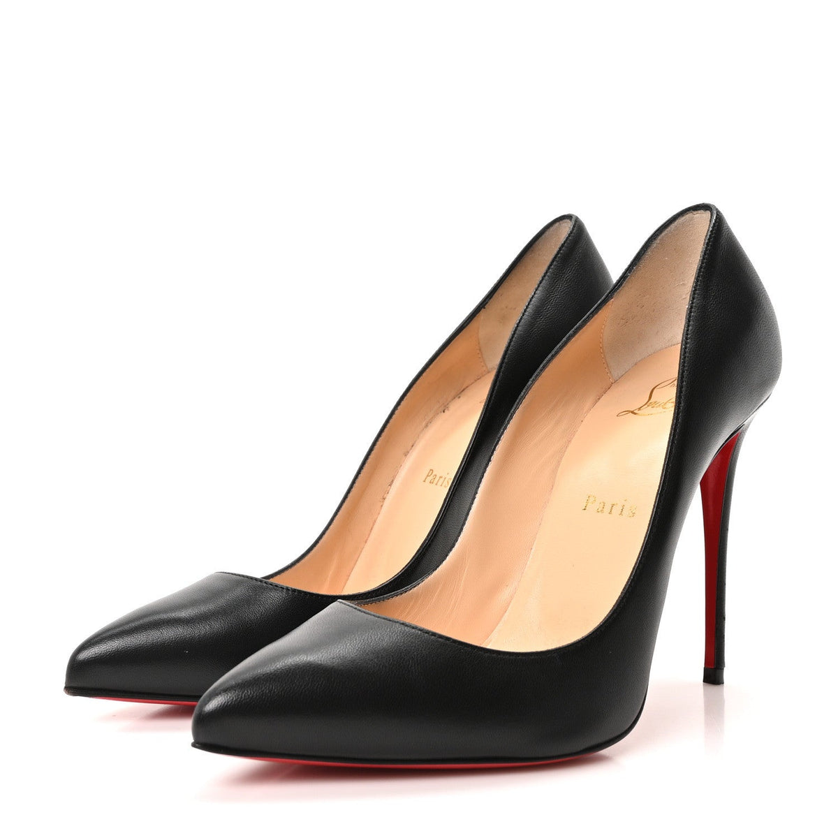 Shiny Nappa Pigalle Follies 100 Pumps 38.5 Black