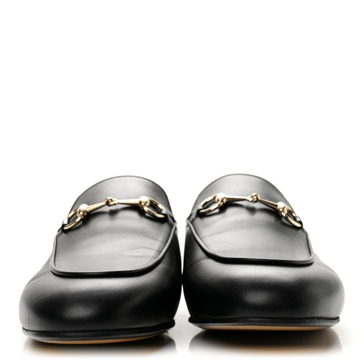 Calfskin Womens Princetown Slippers 39 Black