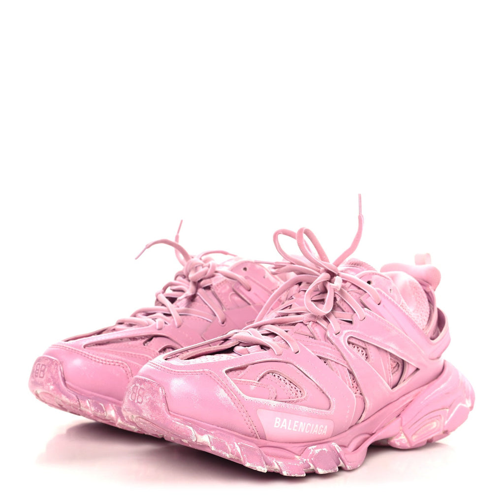 Rubber Mesh Monocolor Clear Sole Womens Track.2 Open Sneakers 41 Pink