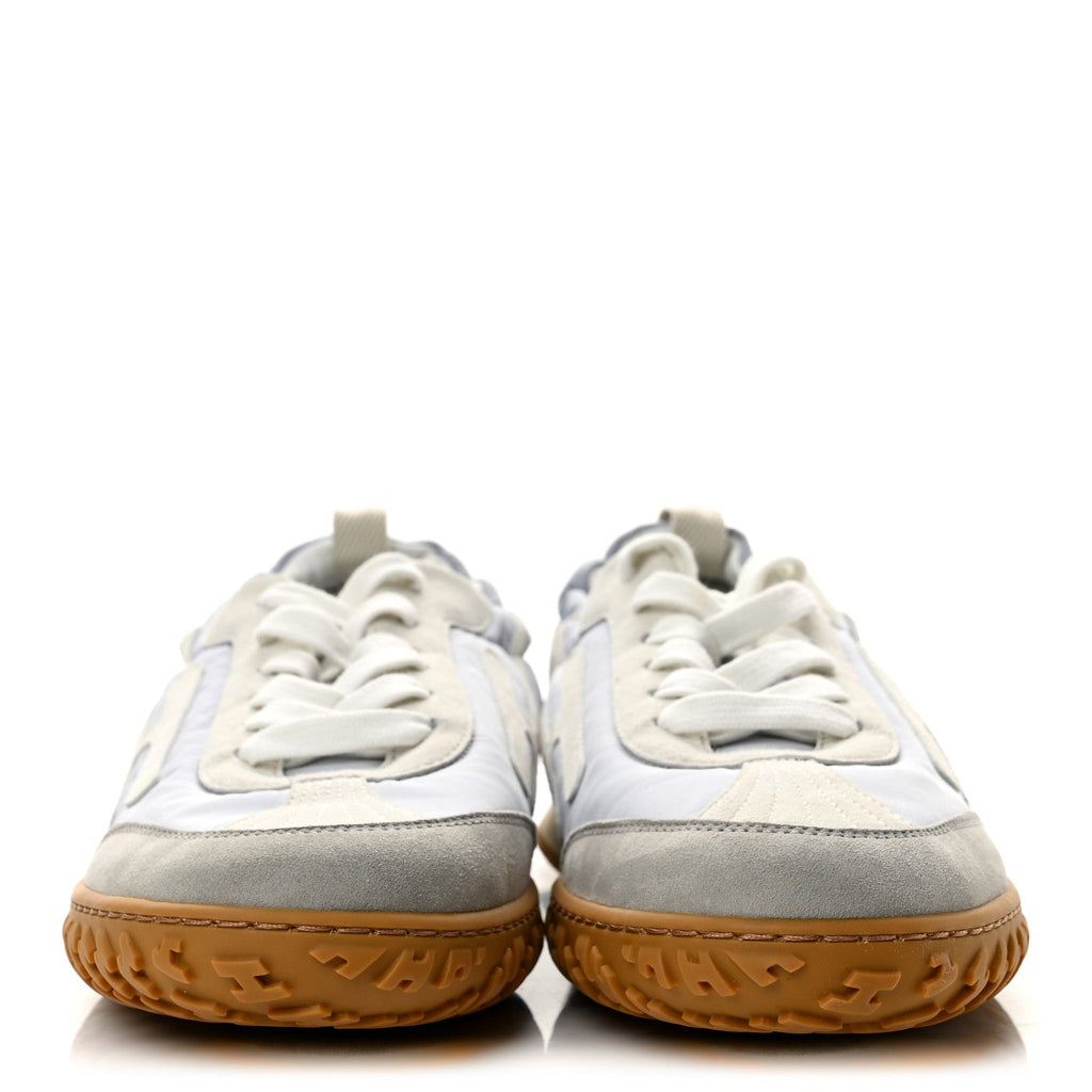 Suede Goatskin Jet Sneakers 40 Gris Arctique White