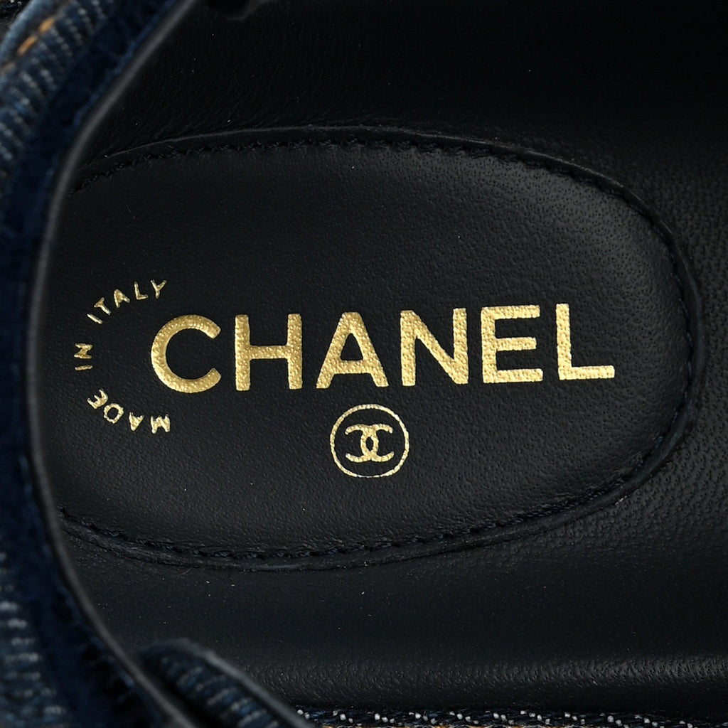 Denim Velcro Dad Sandals 36.5 Navy Blue