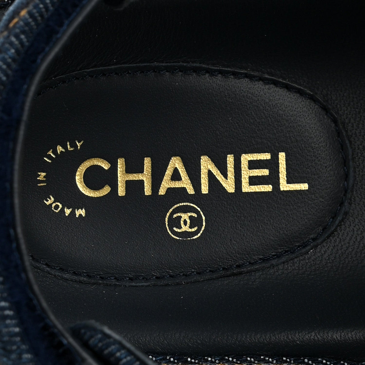Denim Velcro Dad Sandals 36.5 Navy Blue