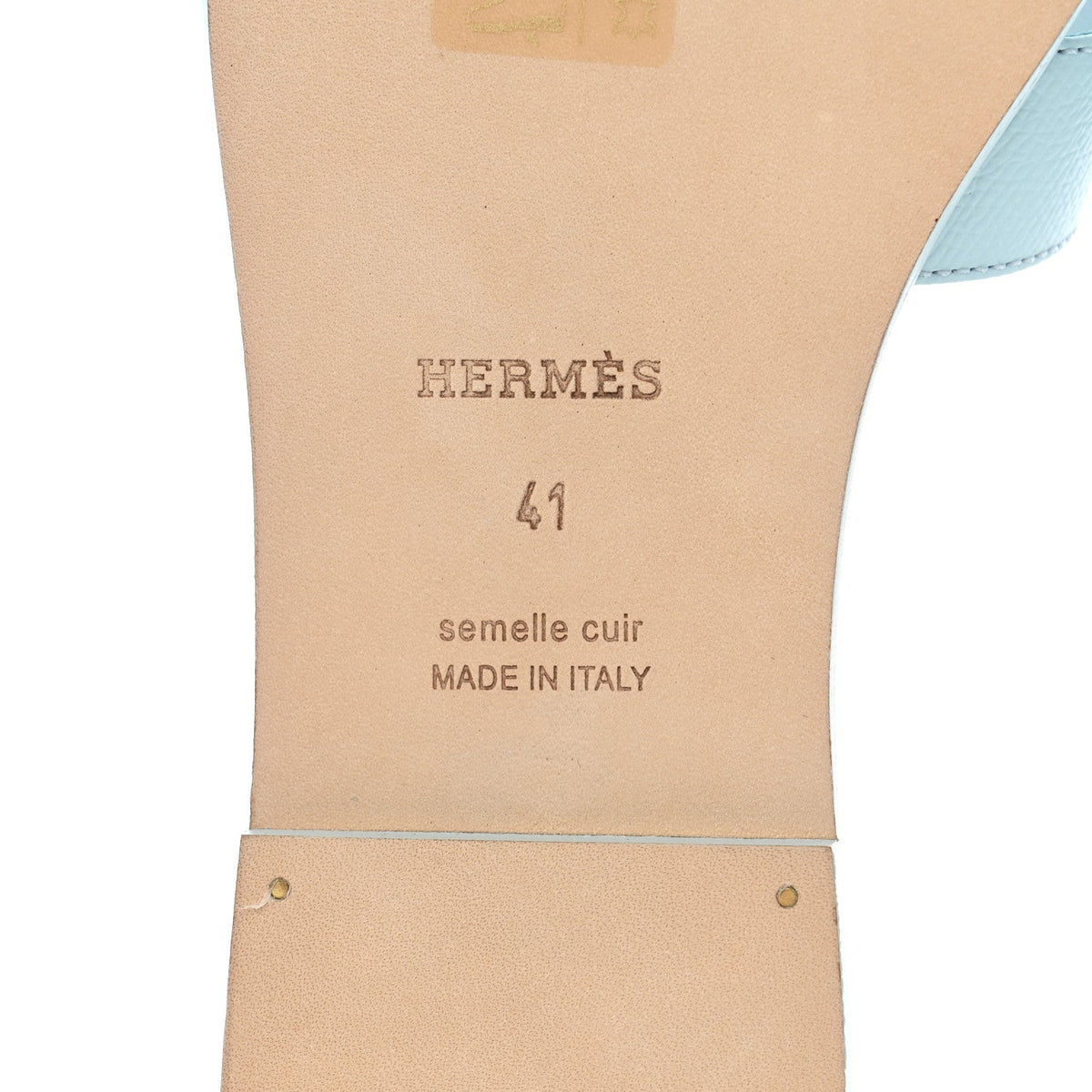 Epsom Oran Sandals 41 Bleu Brume