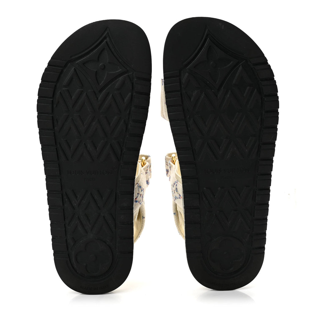 Monogram LV Sunset Comfort Flat Sandals 35.5 Multicolor