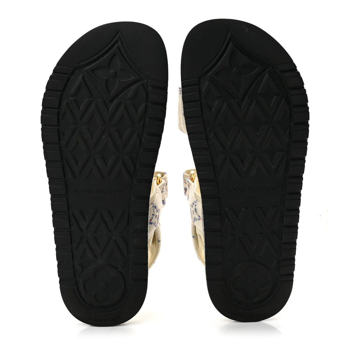 Monogram LV Sunset Comfort Flat Sandals 35.5 Multicolor