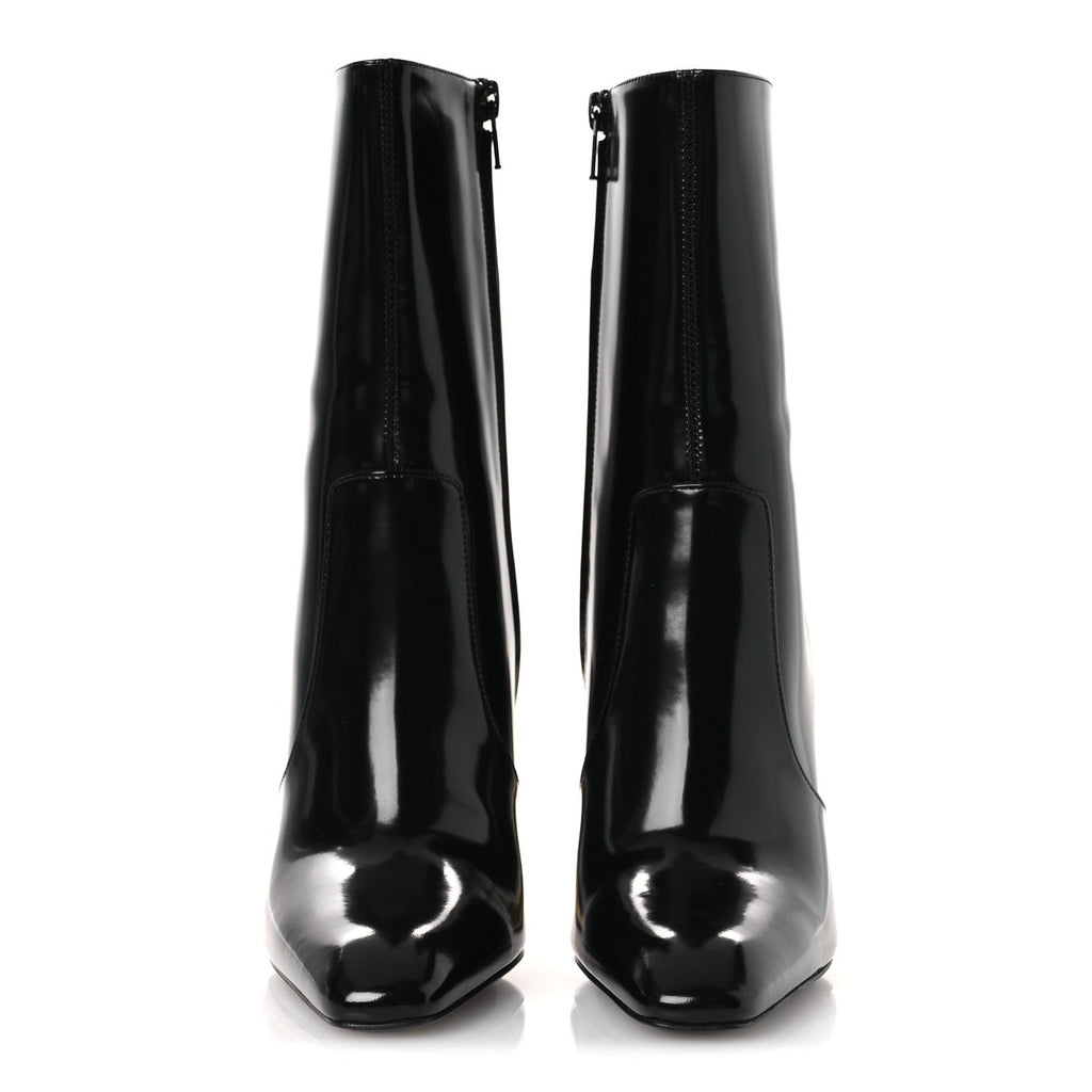 Vitello Marilyn Auteuil 105 Ankle Zip Boots 37.5 Black