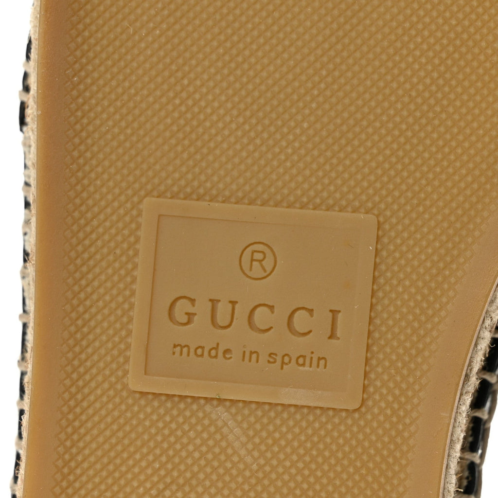 Nappa Charlotte GG Marmont Miguel Espadrilles 40 Black