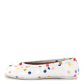 Coated Canvas Confetti Printed Tabi New Ballerina Flats 39 White Multicolor