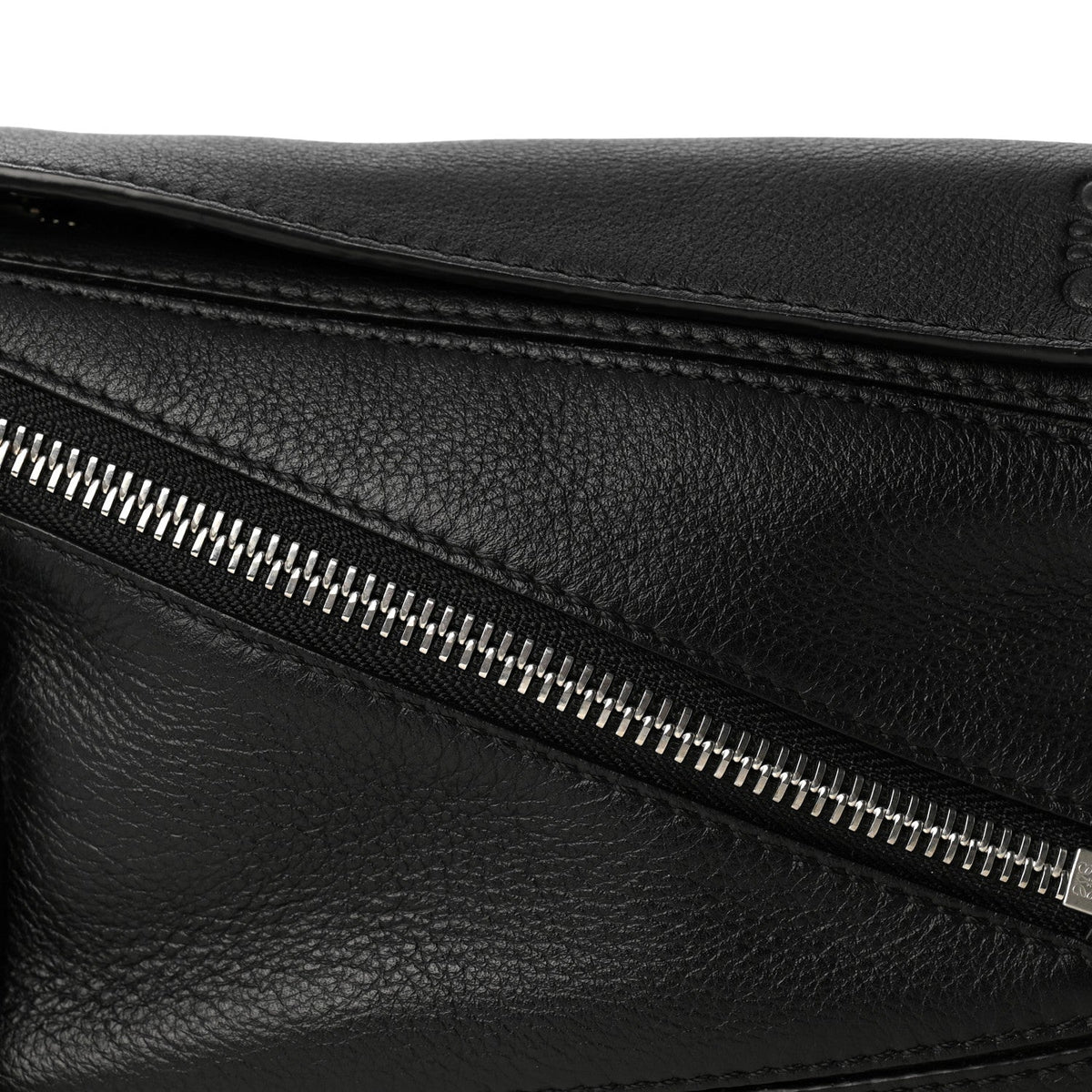 Calfskin Mini Puzzle Bumbag Black