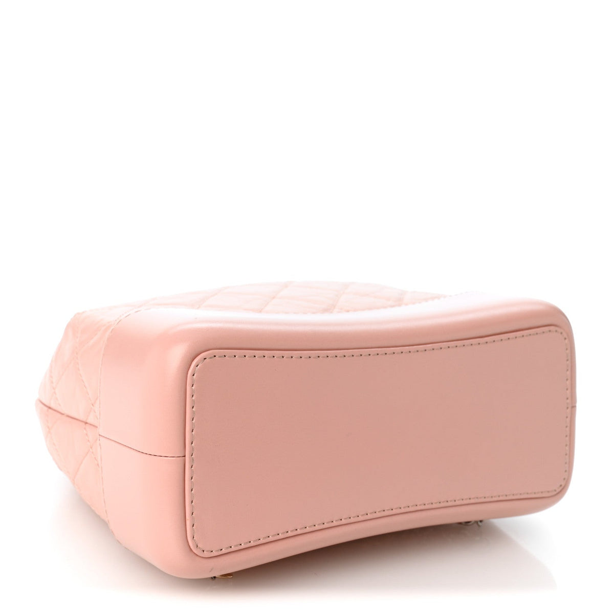 Aged Calfskin Quilted Small Gabrielle Backpack Pink