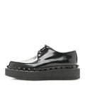 Calfskin Rockstud Womens M-Way Derby Loafers 39.5 Black