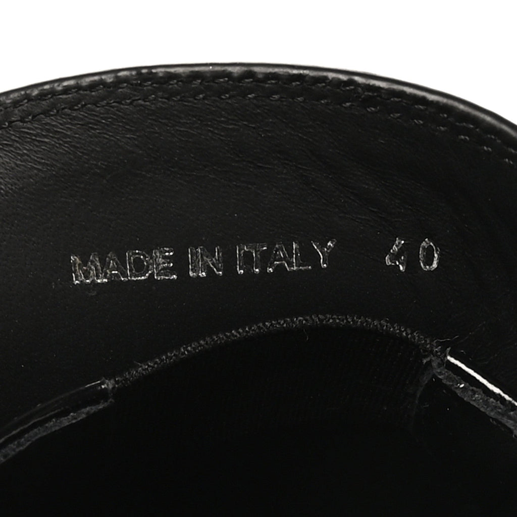 Spazzolato Metal Triangle Logo 50mm Loafers 40 Black