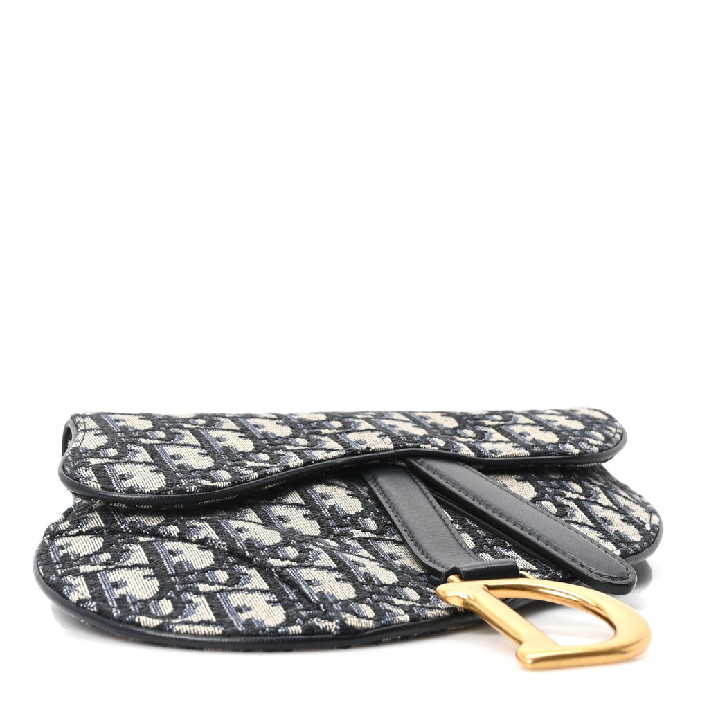 Oblique Saddle Belt Pouch Blue