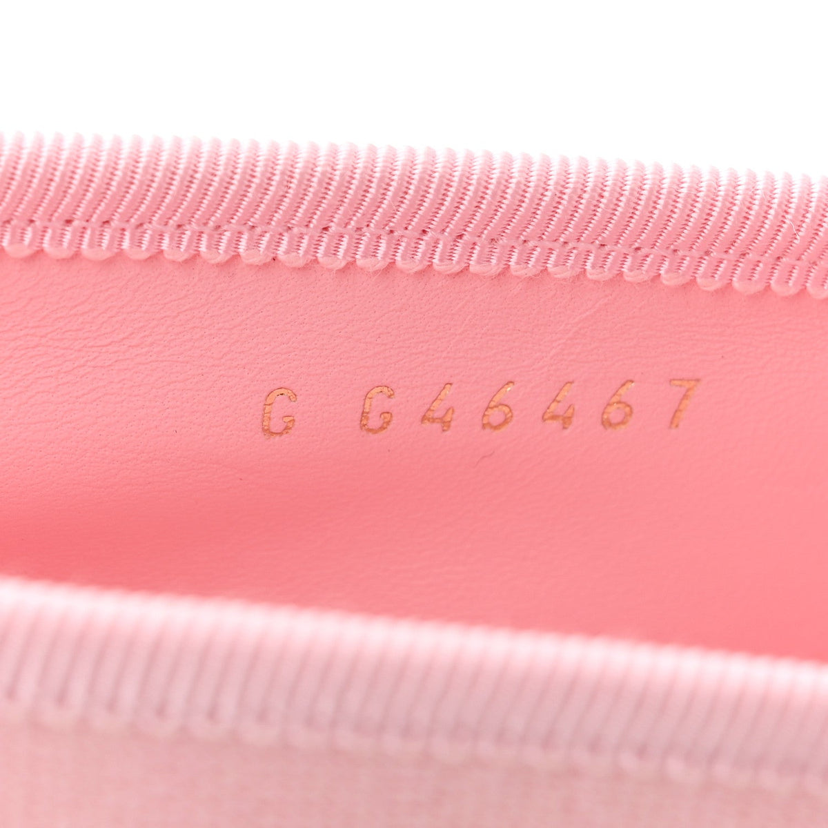 Fabric Grosgrain Mary Jane Flats 38.5 Light Pink Black