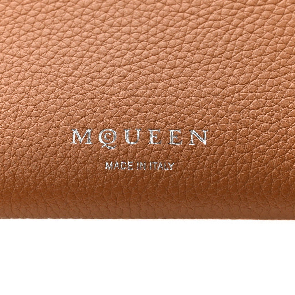 Grained Calfskin Large T-Bar Sling Tote  Tan