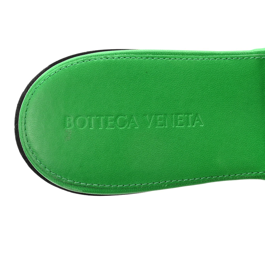 Nappa Maxi Intrecciato Lido Flat Sandals 40.5 Grass