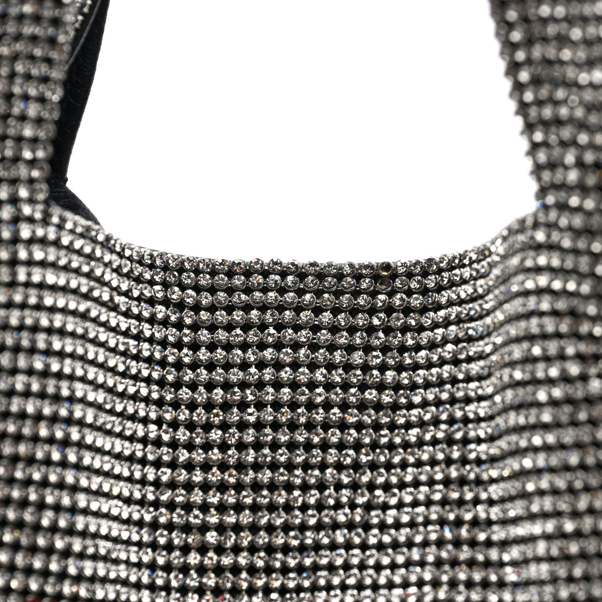 Crystal Wanglock Mini Shopper Silver