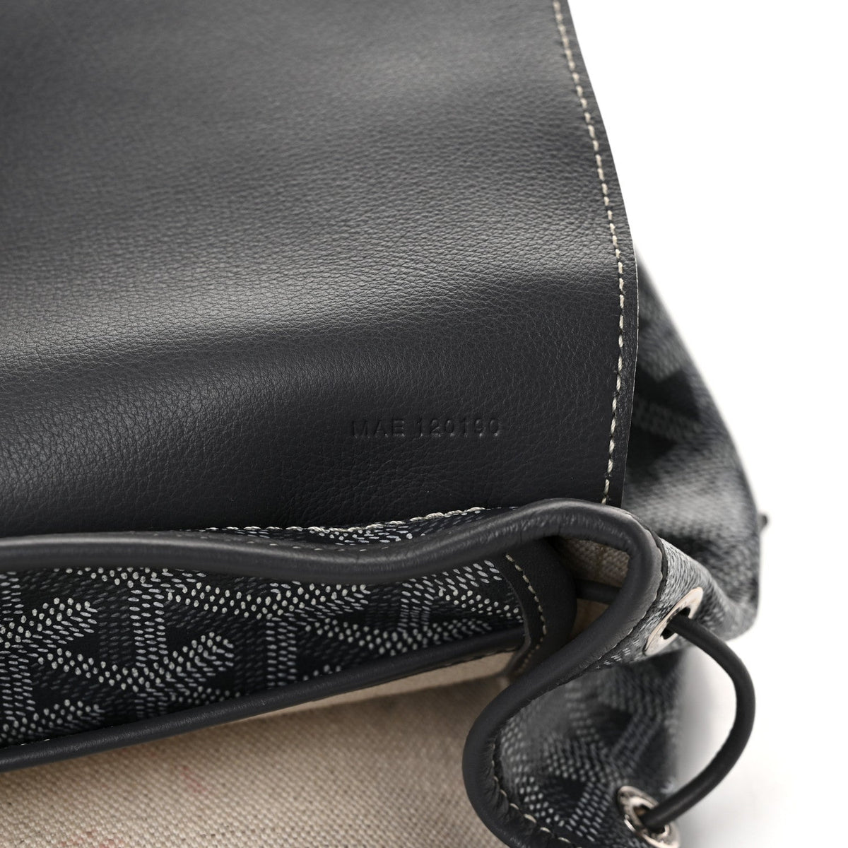 Goyardine Calfskin Mini Alpin Backpack Grey