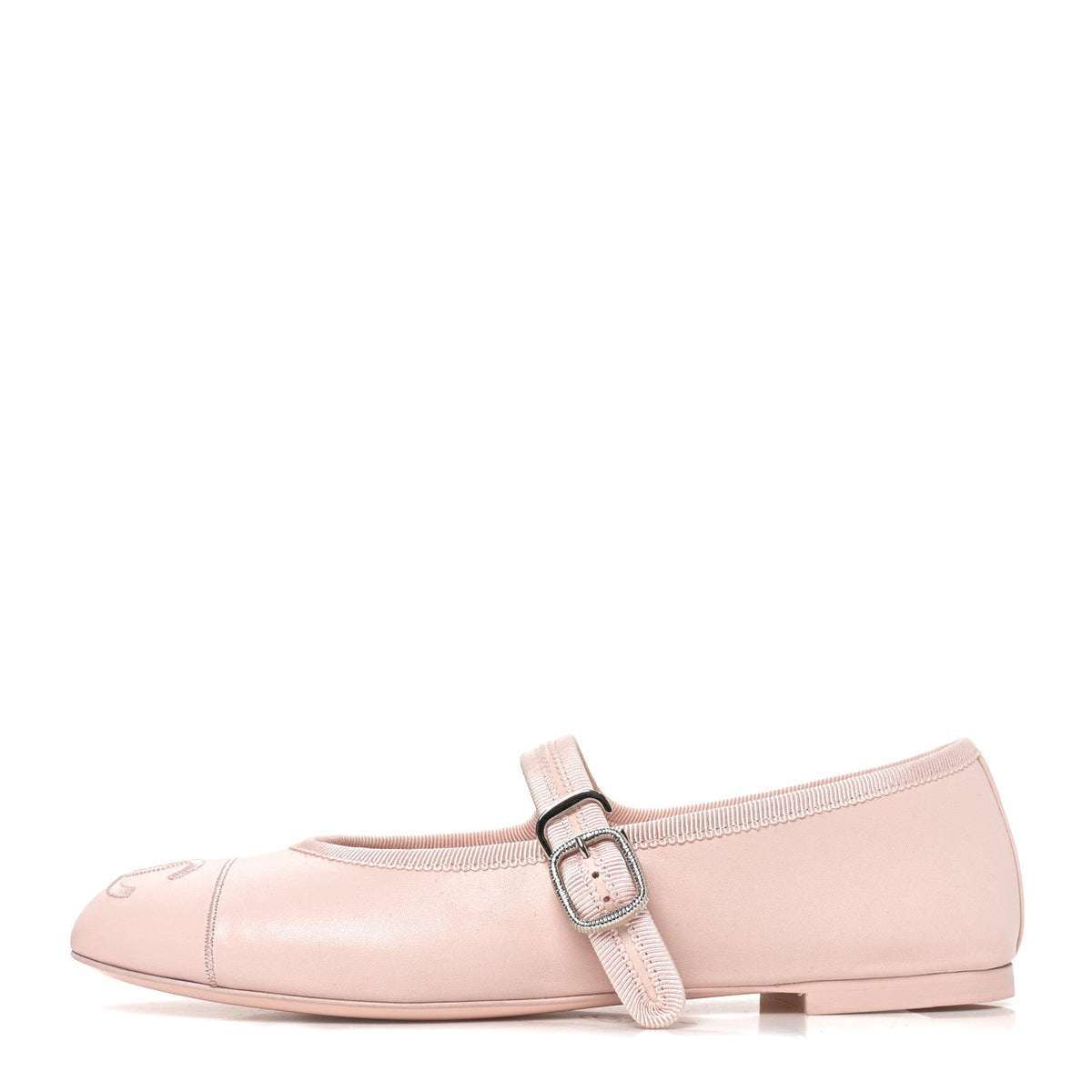 Lambskin Mary Jane Flats 38 Light Pink