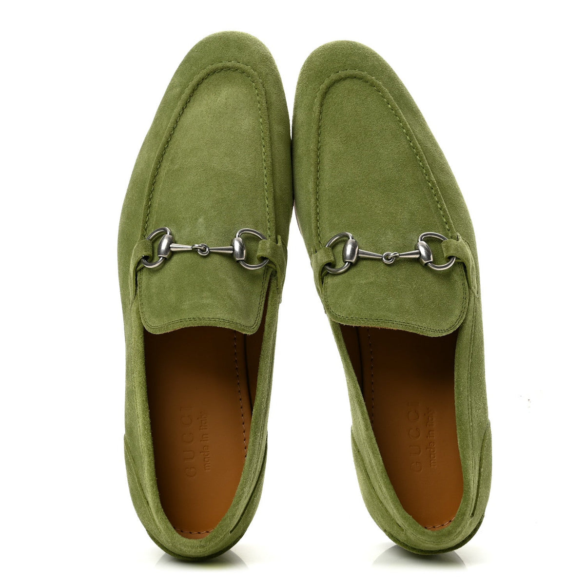 Suede Horsebit Mens Jordaan Loafers 10 Light Green