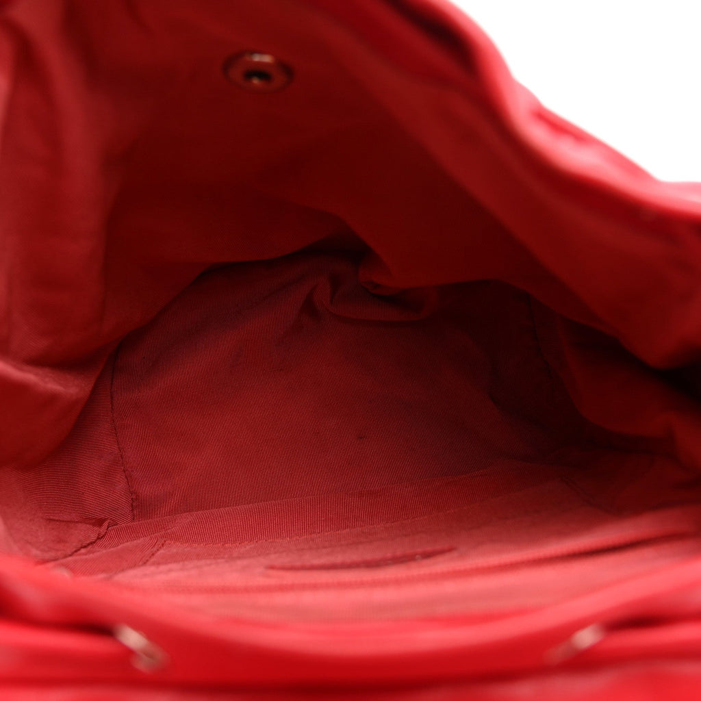 Lambskin Quilted Small Urban Spirit Backpack Red