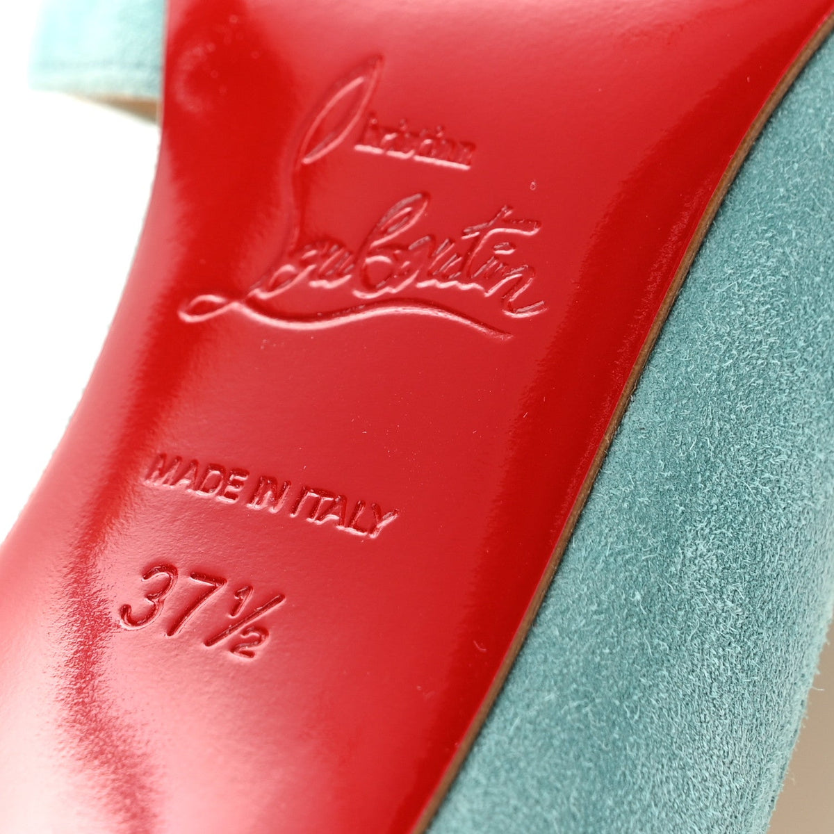 Suede Iriza 100 Pumps 37.5 Turquoise