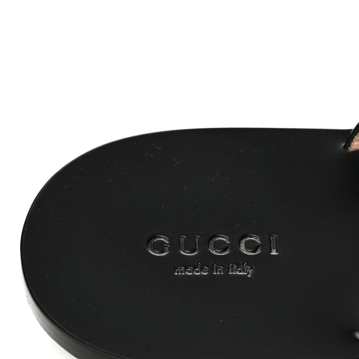 Calfskin GG Marmont Thong Sandals 40 Black