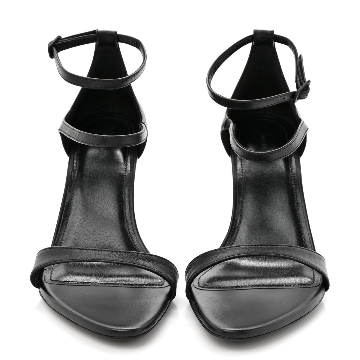 Calfskin Honey 90mm Sandal 37 Black