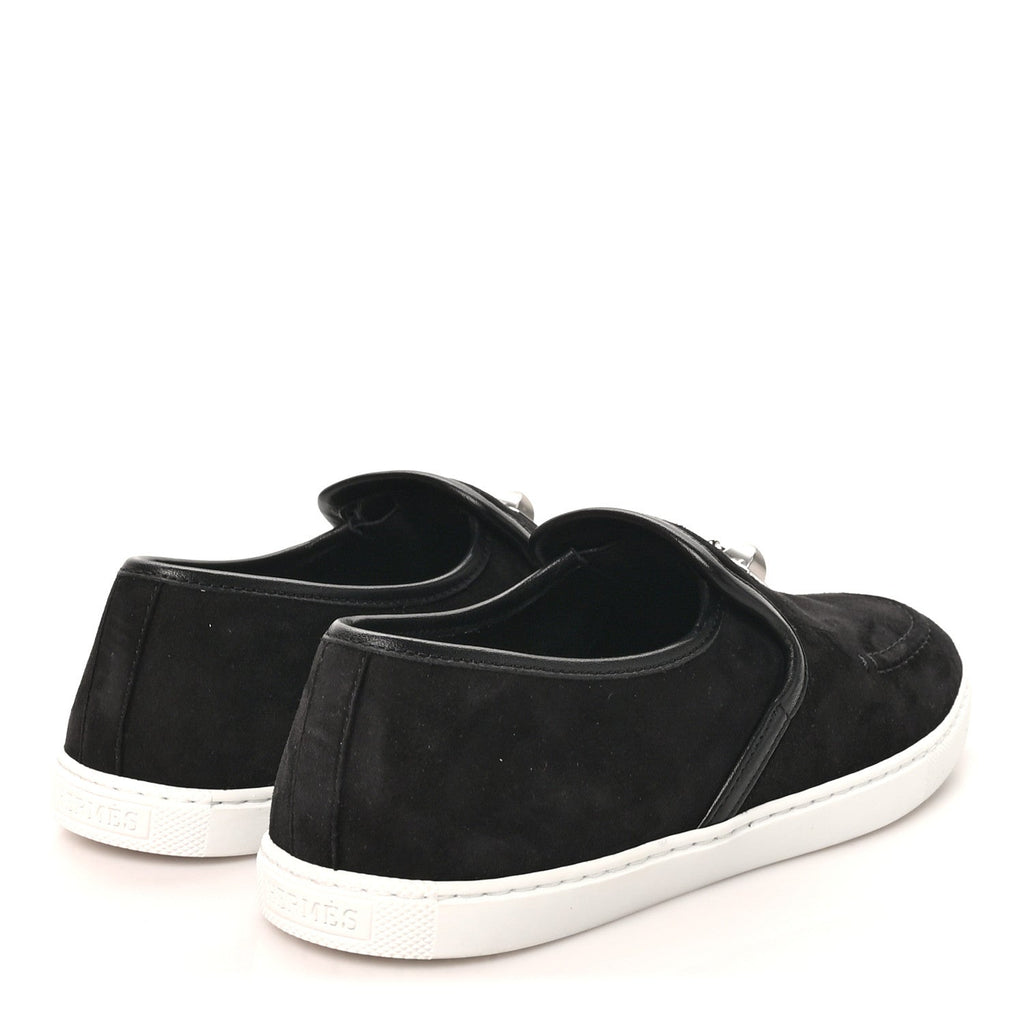 Suede Goatskin Nappa Jour Loafers 38 Black