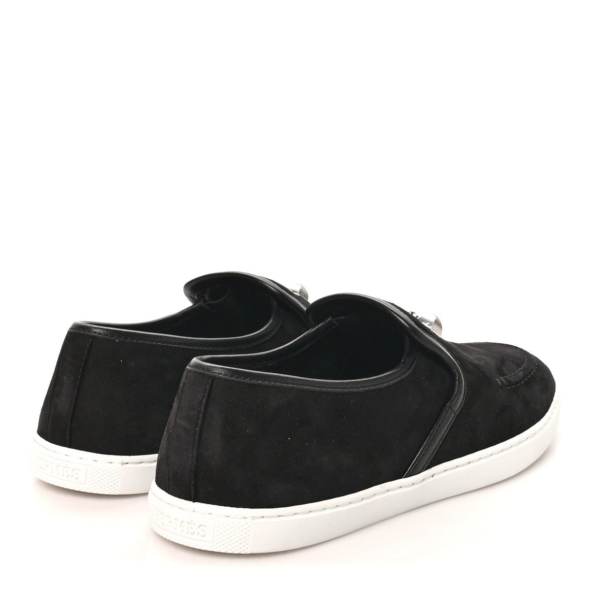 Suede Goatskin Nappa Jour Loafers 38 Black