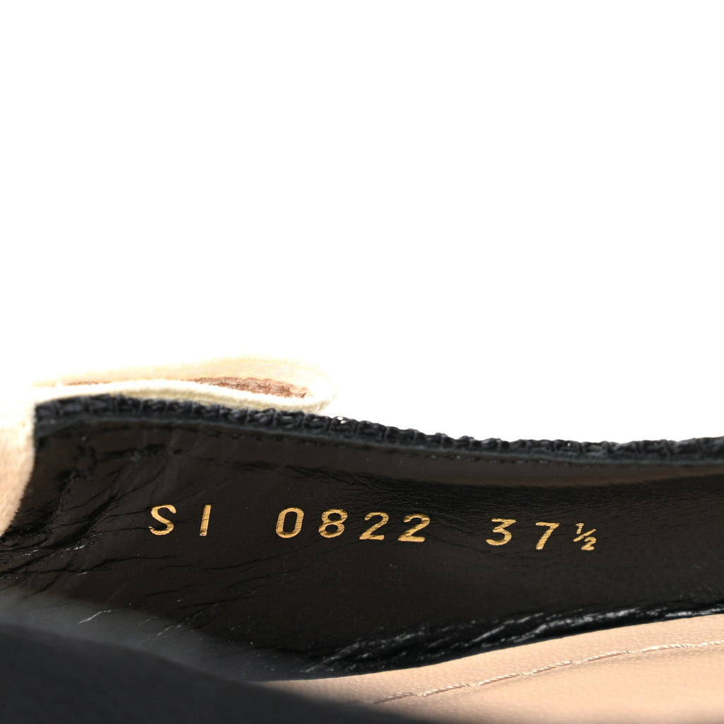 Technical Canvas Ribbon J'Adior Slingback Ballet Flats 37.5 Black