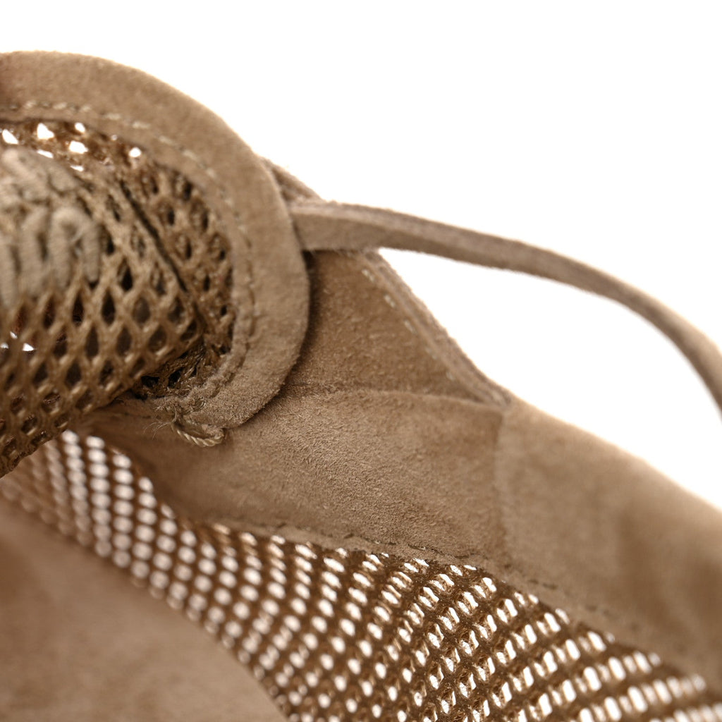 Mesh Suede Deck Loafers 38 Desert Beige