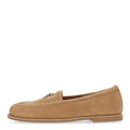 Suede Calfskin CC Loafers 38.5 Dark Beige