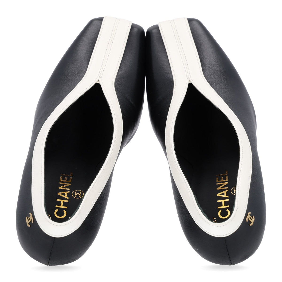 Lambskin Pumps 38.5 Black Ivory