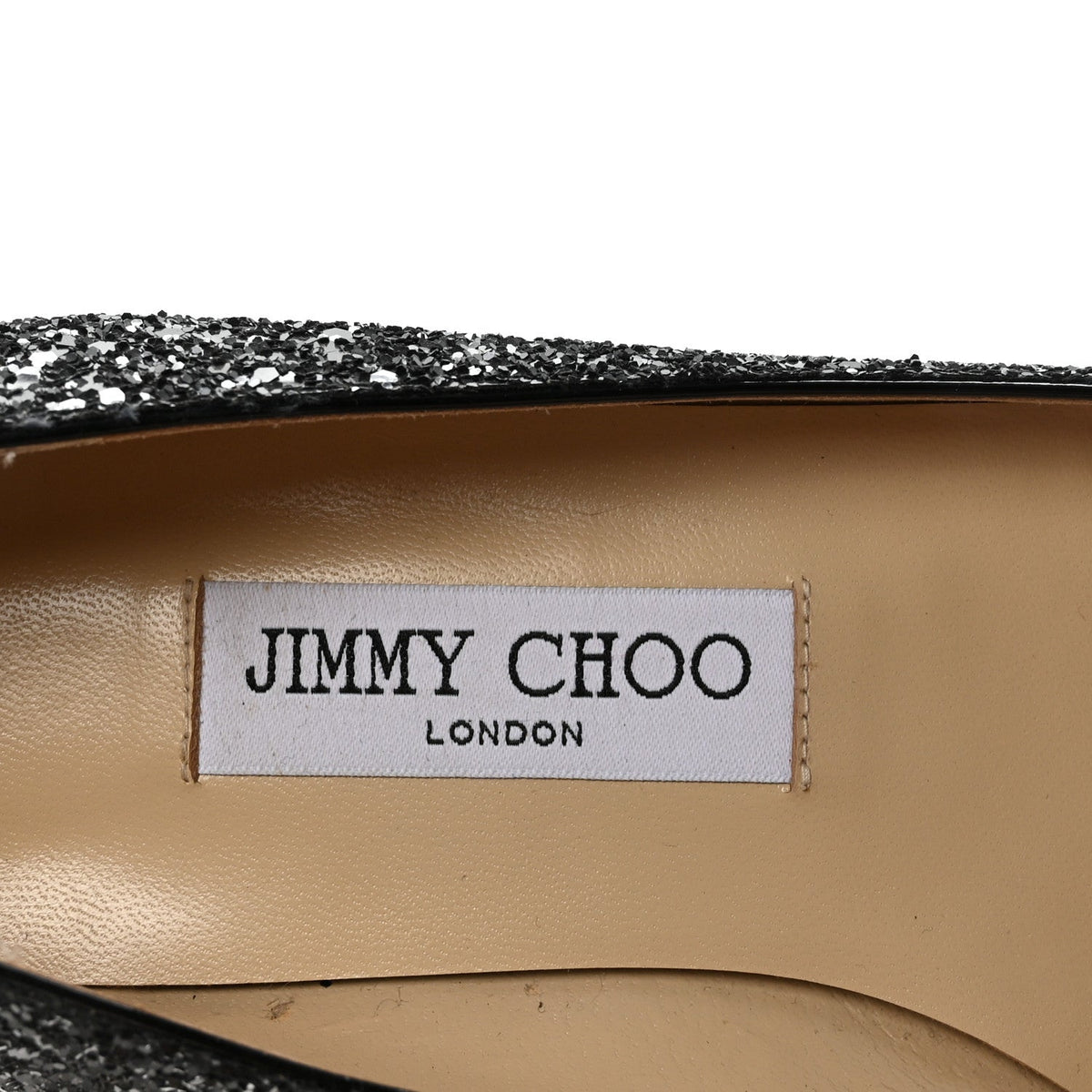 Glitter Romy Flats 38 Black