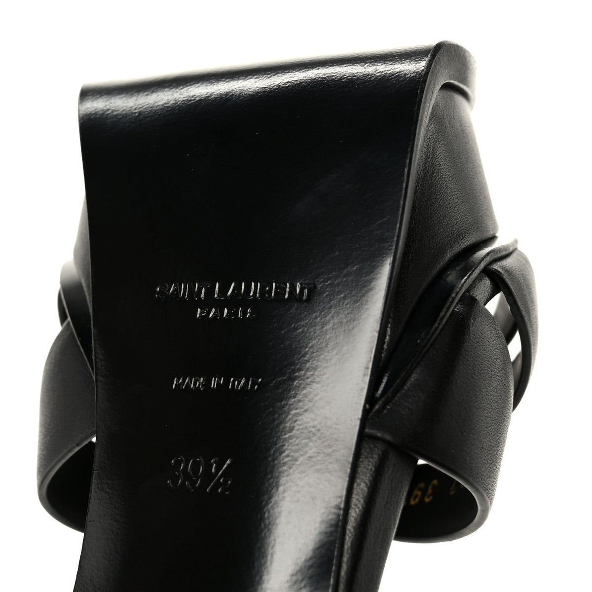 Calfskin Tribute 105 Platform Sandals 39.5 Black