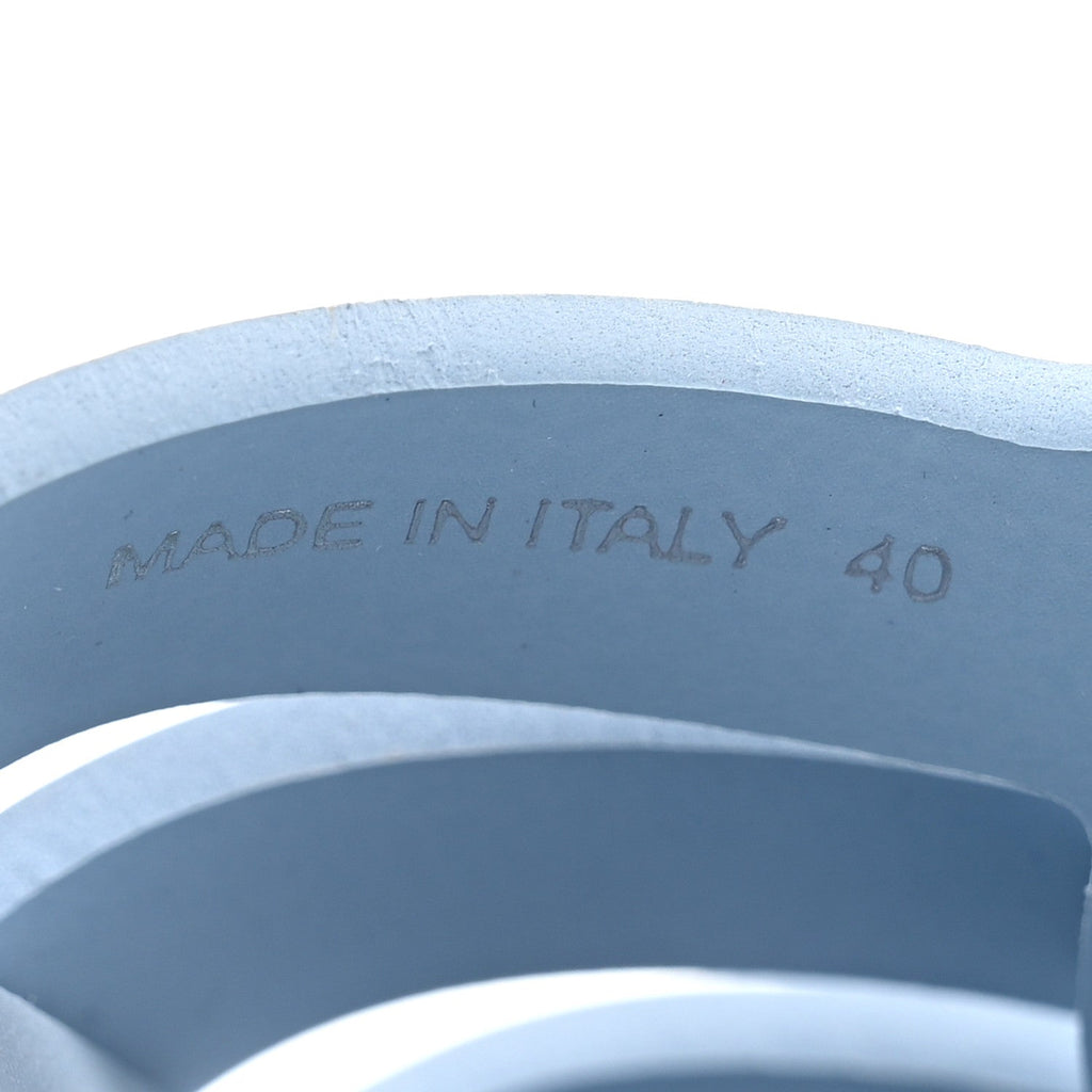 Foam Rubber Metal Triangle Logo Cage Sandals 40 Cielo