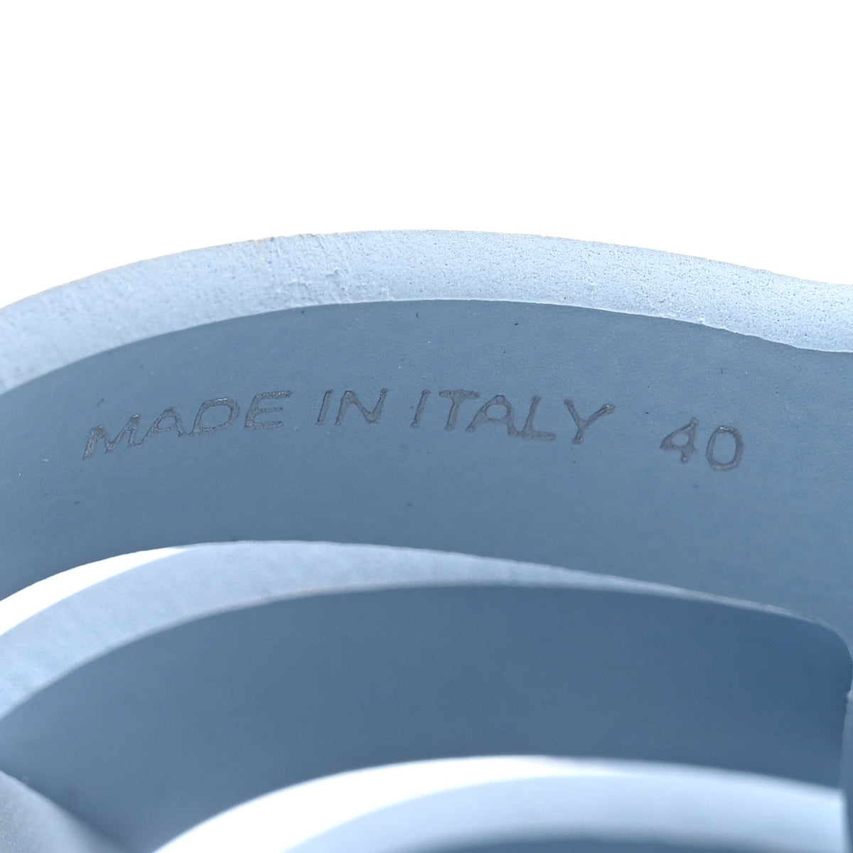 Foam Rubber Metal Triangle Logo Cage Sandals 40 Cielo