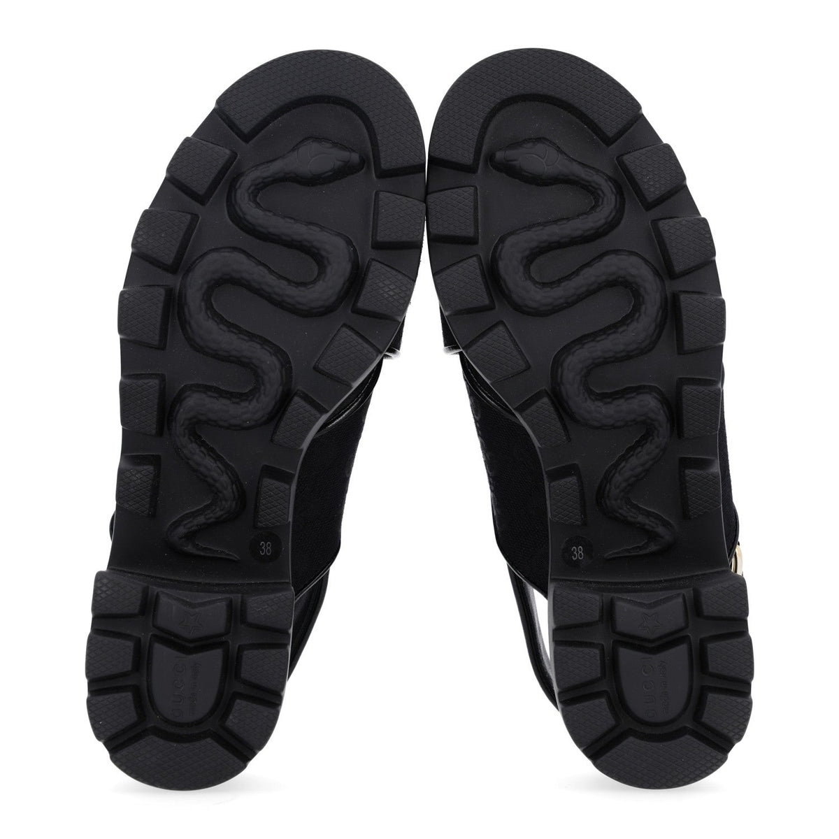 Monogram Granada Kid Trip 40/72mm Lug Sole Sandals 38 Black