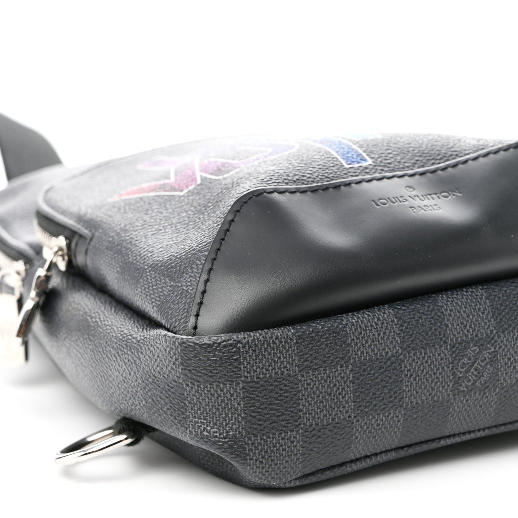 Damier Graphite Logo Avenue Sling Backpack Multicolor