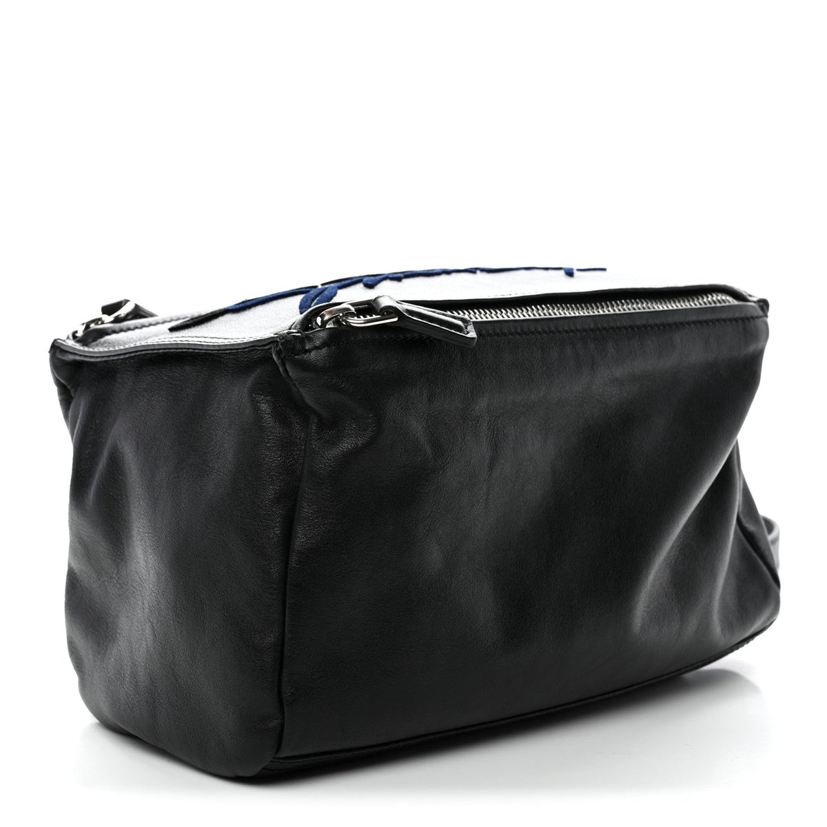 Sugar Goatskin Velvet Logo Small Pandora Black